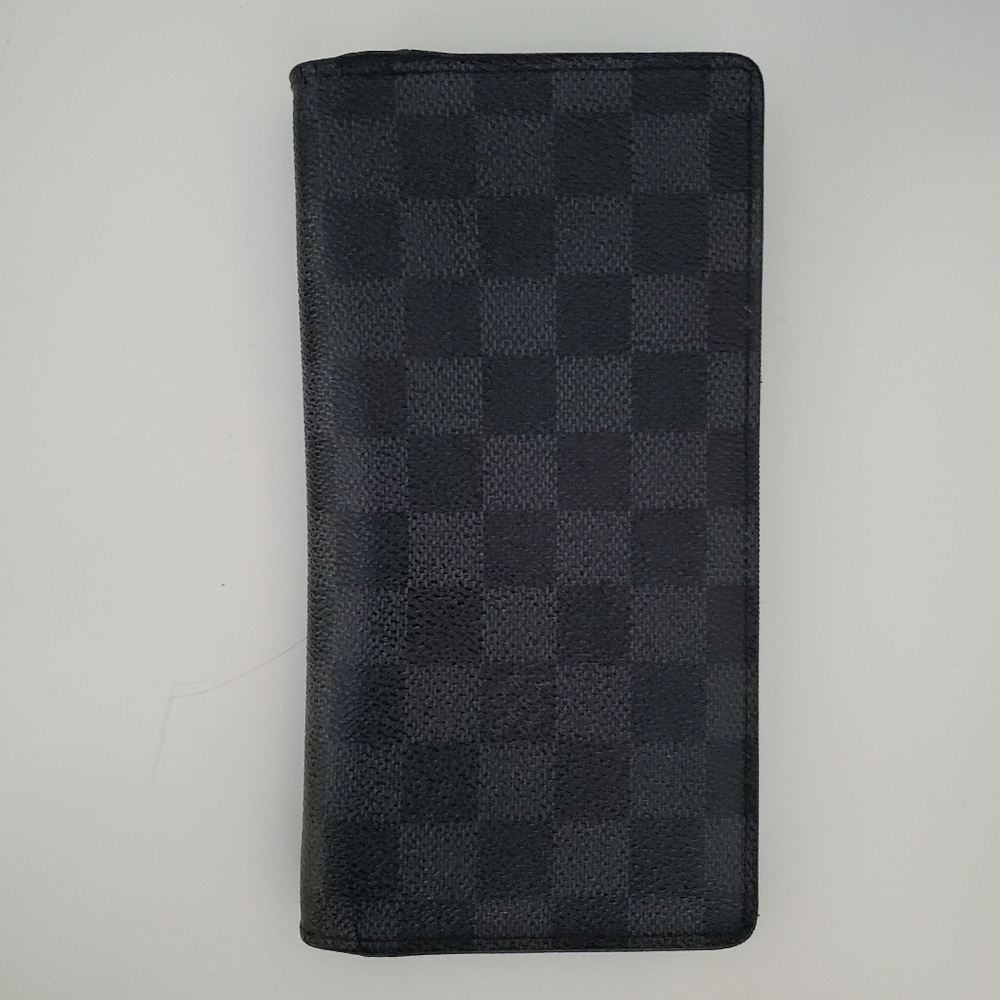 Louis Vuitton Damier Graphite Brazza Bi-fold Wallet With COA